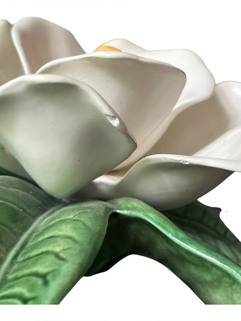 Vintage Jamar Mallory Studio Signed Southern Magnolia Ceramic Flower 1970s